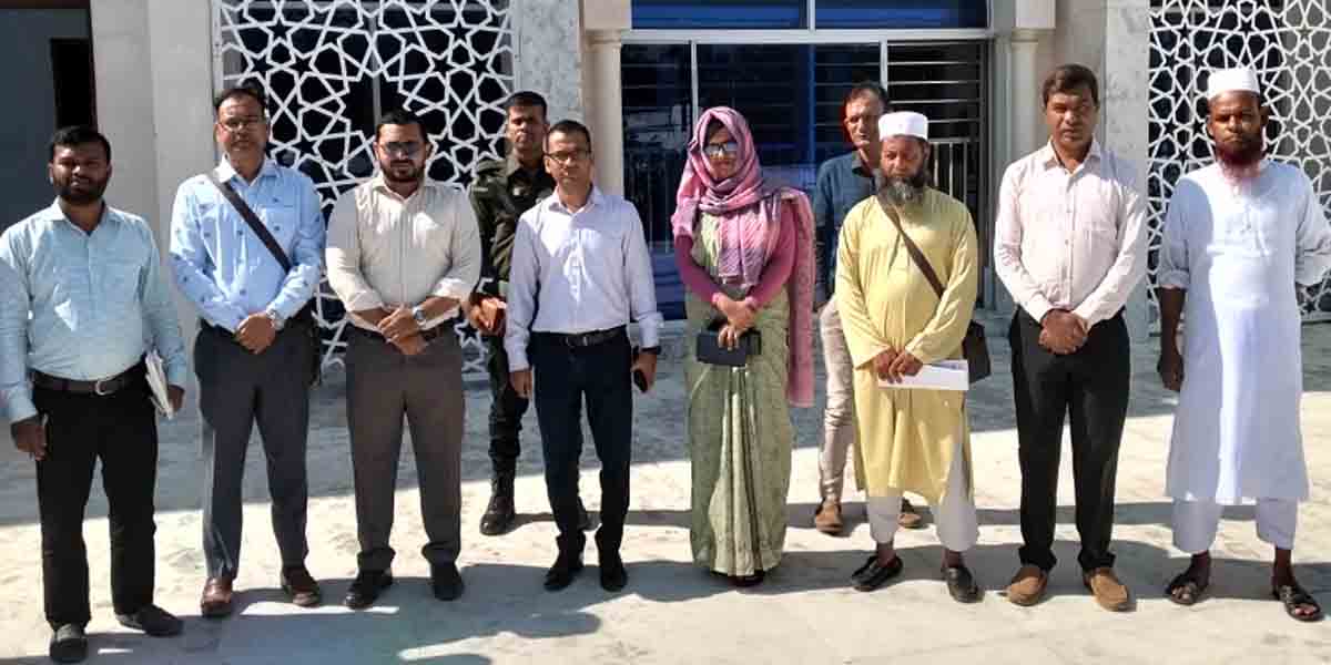 উপজেলা মডেল মসজিদ ও ইসলামী সাংস্কৃতিক কেন্দ্র পরিদর্শন আটপাড়া, নেত্রকোনা