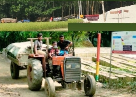 উলিপুরে থামছে না অবৈধভাবে বালু উত্তোলন, নীরব প্রশাসন