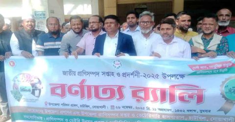 চাটখিল ও সোনাইমুড়ীতে জাতীয় প্রাণী সপ্তাহের উদ্বোধন