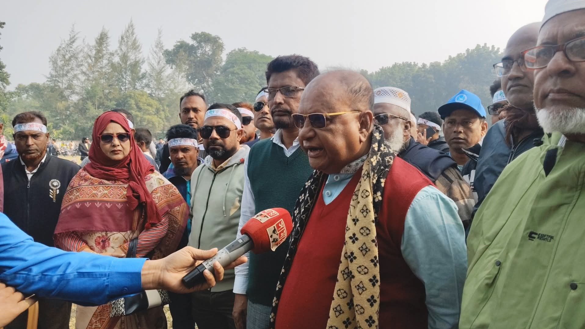 নওগাঁ-২ আসনের বিএনপির একমাত্র  মনোনীত এমপি প্রার্থীর মোটরসাইকেল শোডাউন